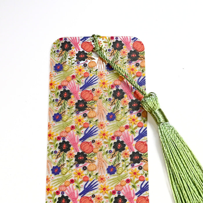 Floral Skeleton Hand Bookmark