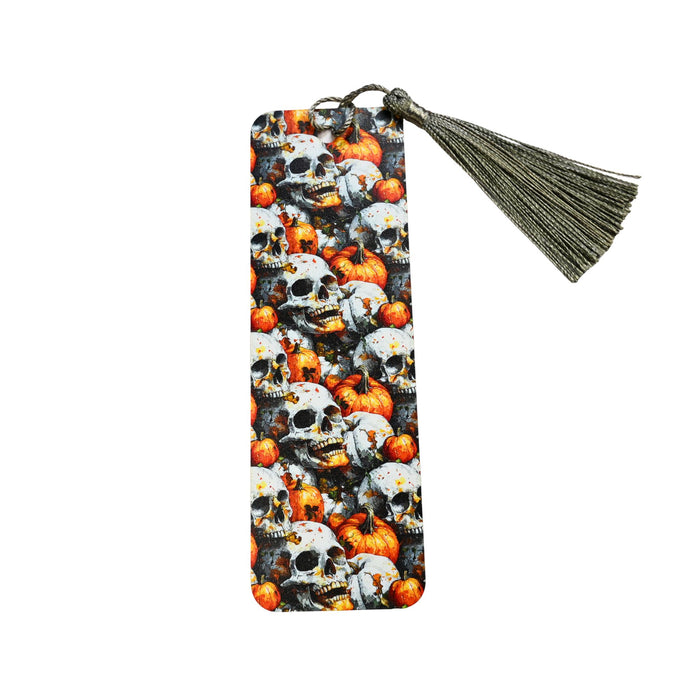 Pumpkin Skulls Bookmark