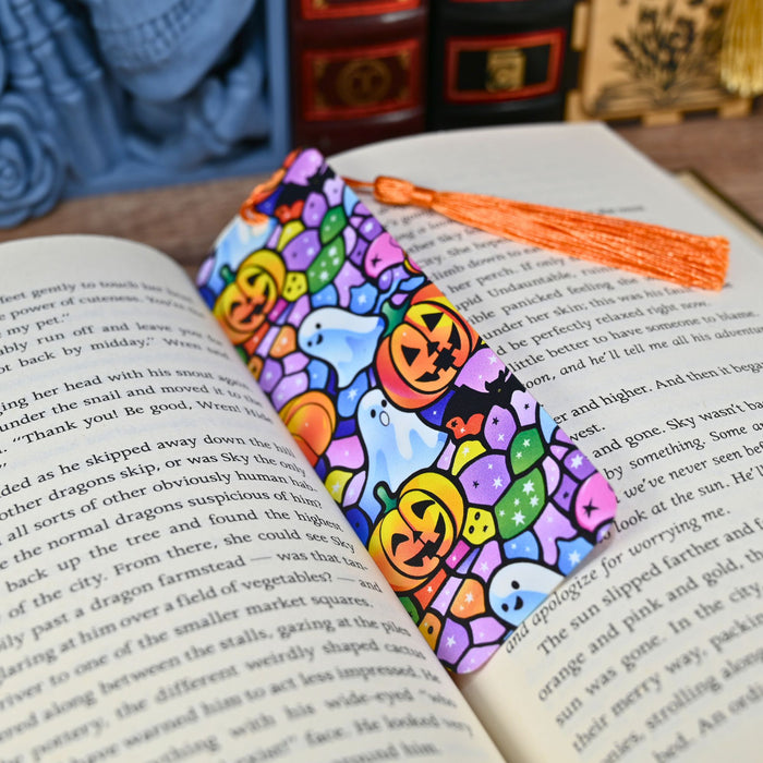Stained Glass Halloween Bookmark