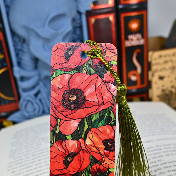 Poppy Flower Bookmark
