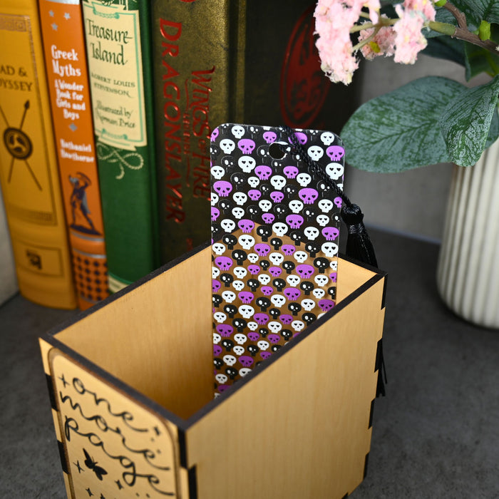 Purple Skulls Bookmark
