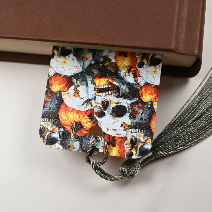 Pumpkin Skulls Bookmark