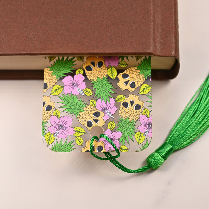 Pineapple Skulls Bookmark