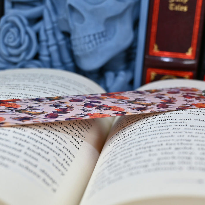 Fall Acorn & Cotton Bookmark