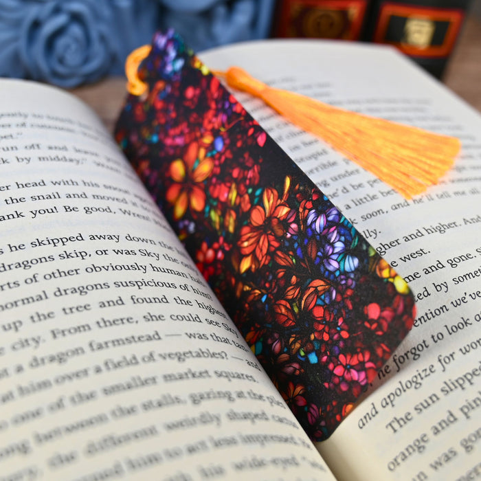 Dense Floral Bookmark