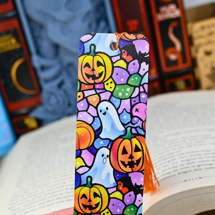 Stained Glass Halloween Bookmark