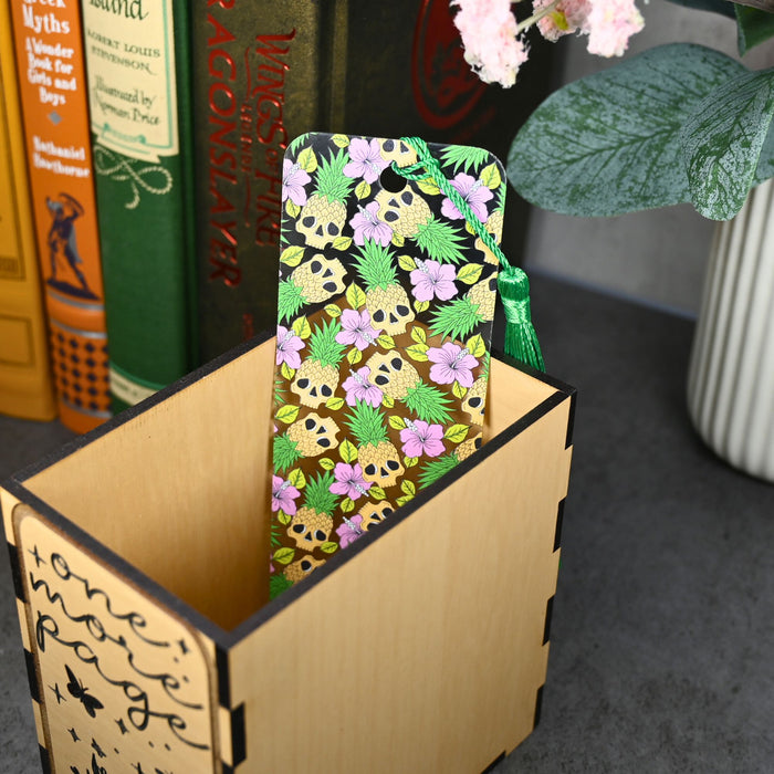 Pineapple Skulls Bookmark