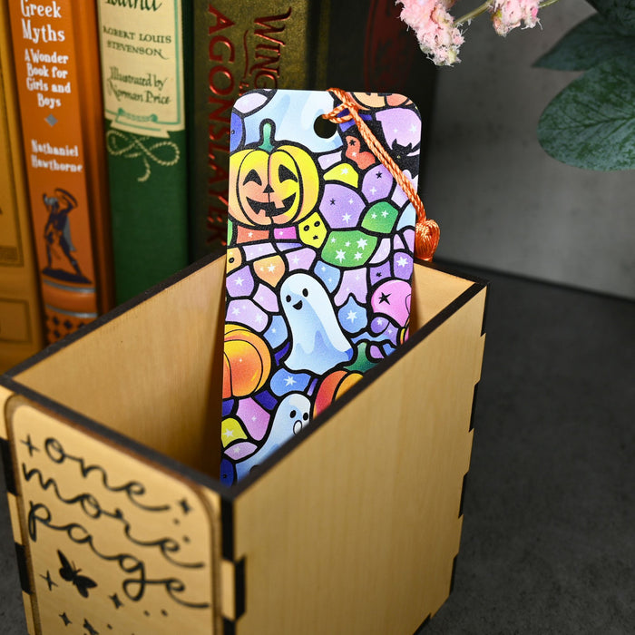 Stained Glass Halloween Bookmark