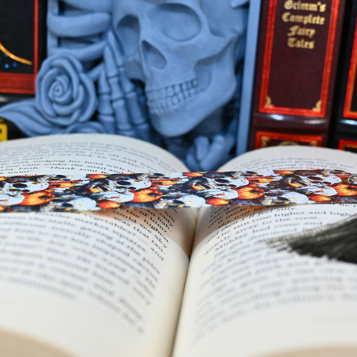Pumpkin Skulls Bookmark