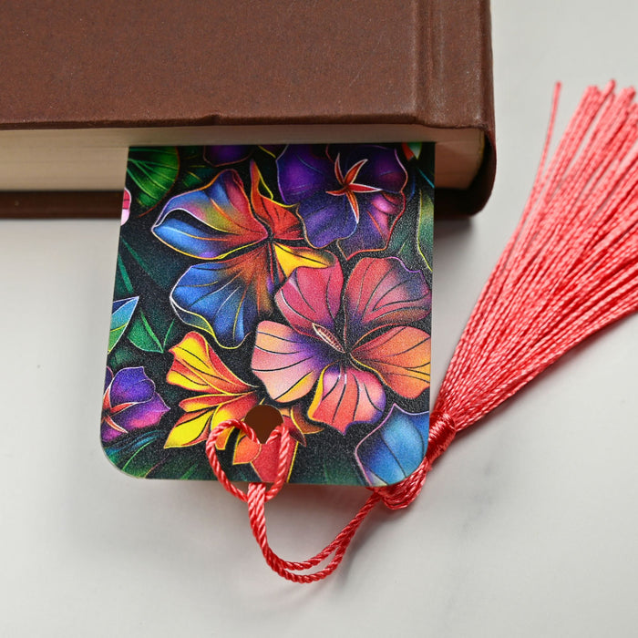 Hawaiian Floral Bookmark