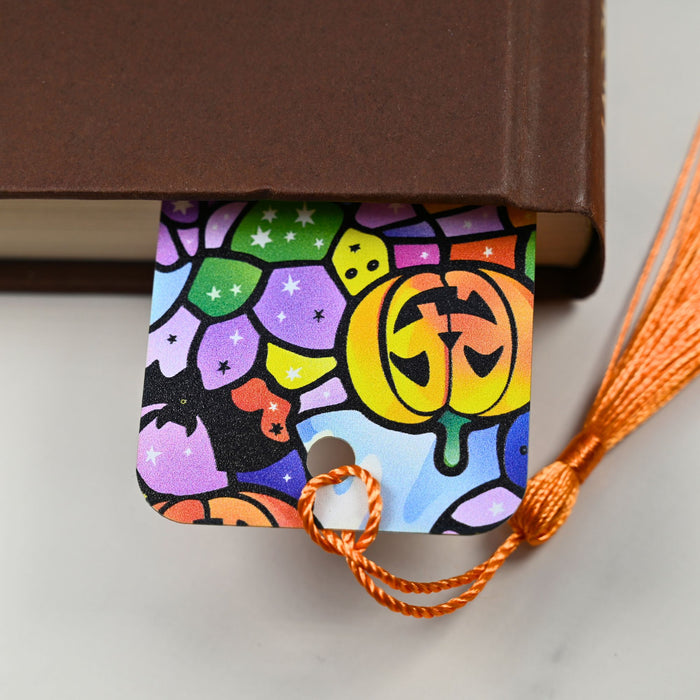 Stained Glass Halloween Bookmark