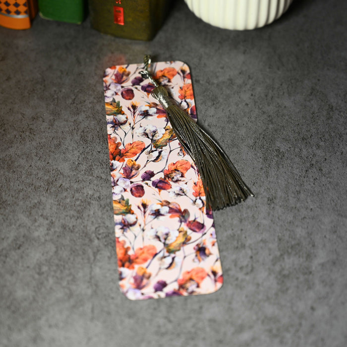 Fall Acorn & Cotton Bookmark