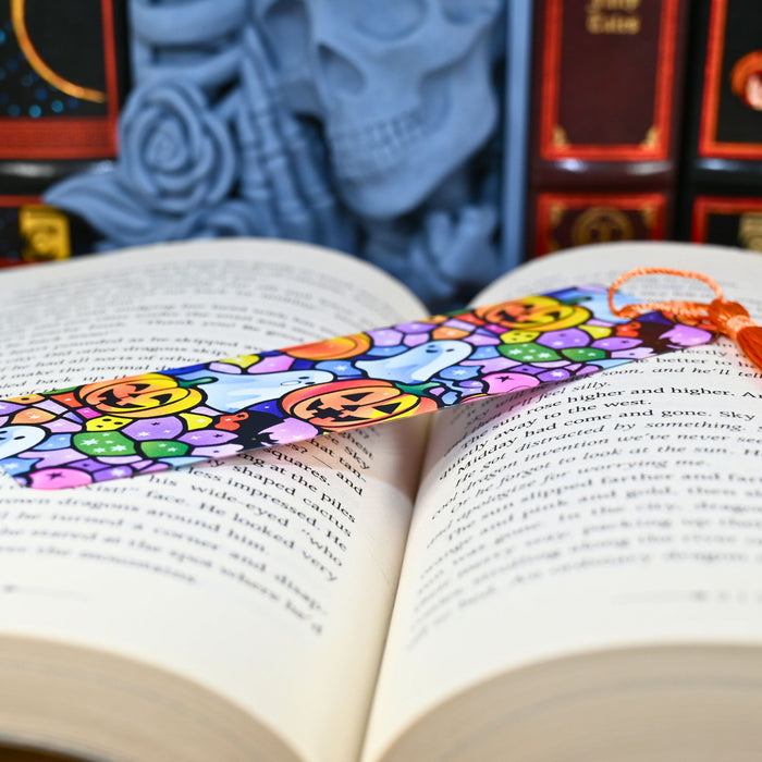 Stained Glass Halloween Bookmark