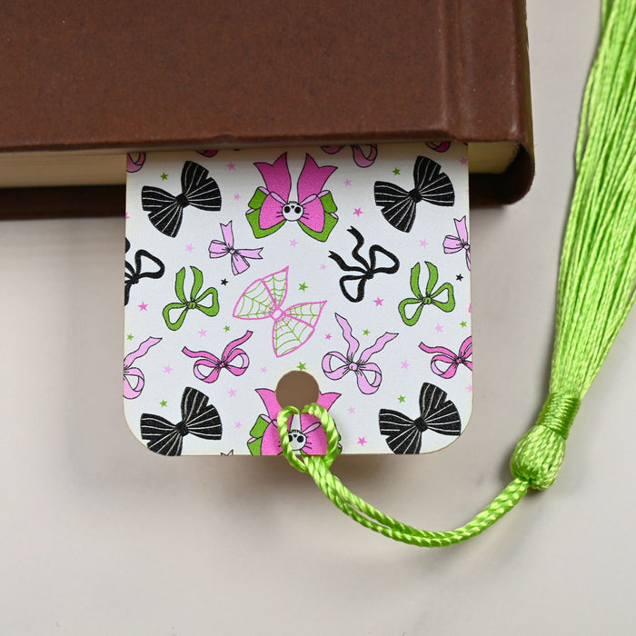 Gothic Bow Skull Bookmark