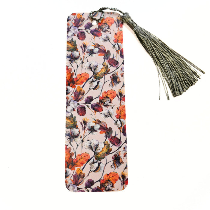 Fall Acorn & Cotton Bookmark