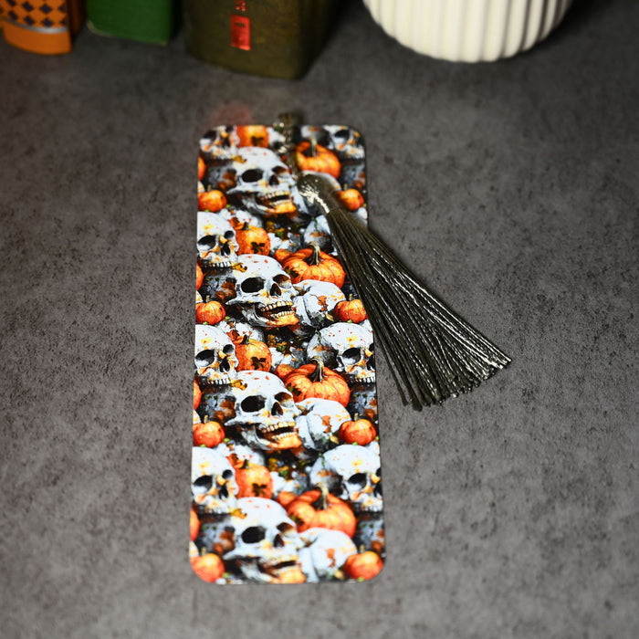 Pumpkin Skulls Bookmark