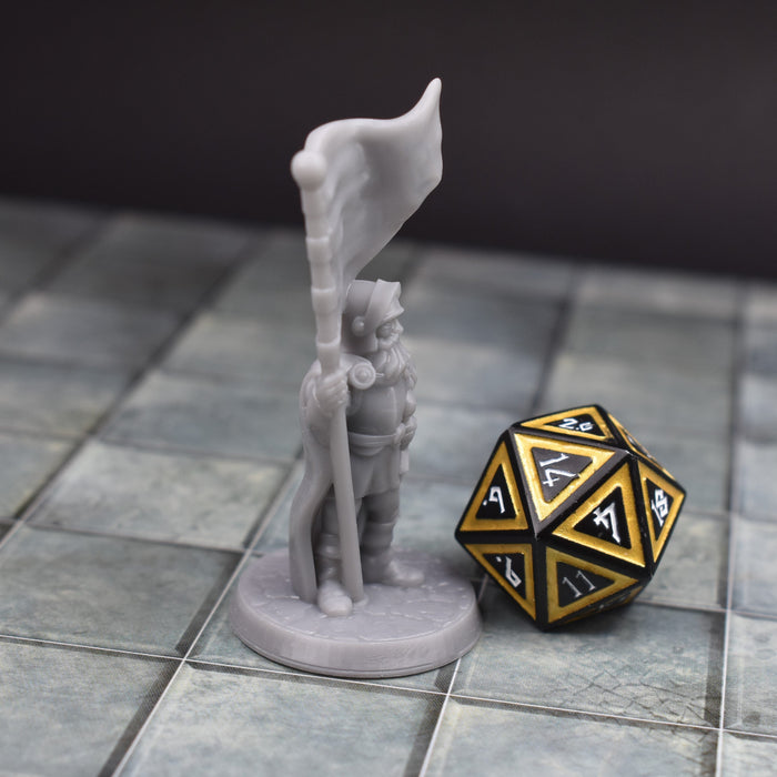 Dnd Miniatures Standard Bearer for tabletop wargaming terrain games -Miniature-Brite Minis- GriffonCo Shoppe