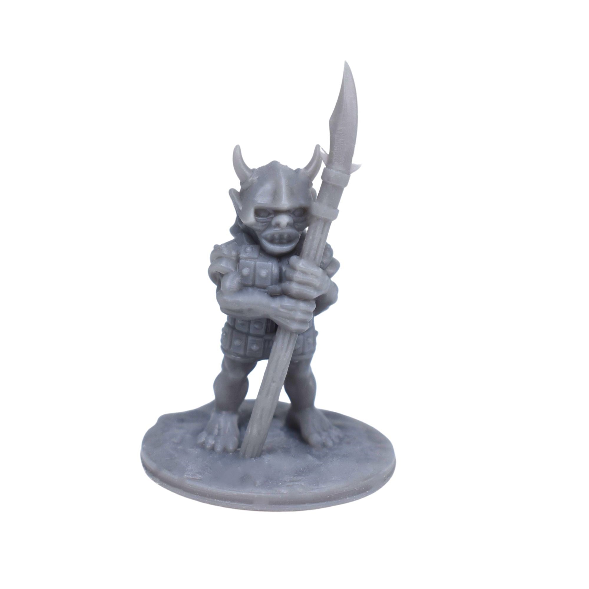 Dnd accessories Goblin with Glaive dnd miniature for tabletop wargames is  3D printed — GriffonCo Shoppe LLC