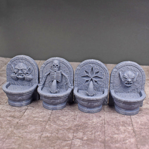 Dnd scatter terrain Fountain Set for tabletop wargaming-Scatter Terrain-Fat Dragon Games- GriffonCo Shoppe