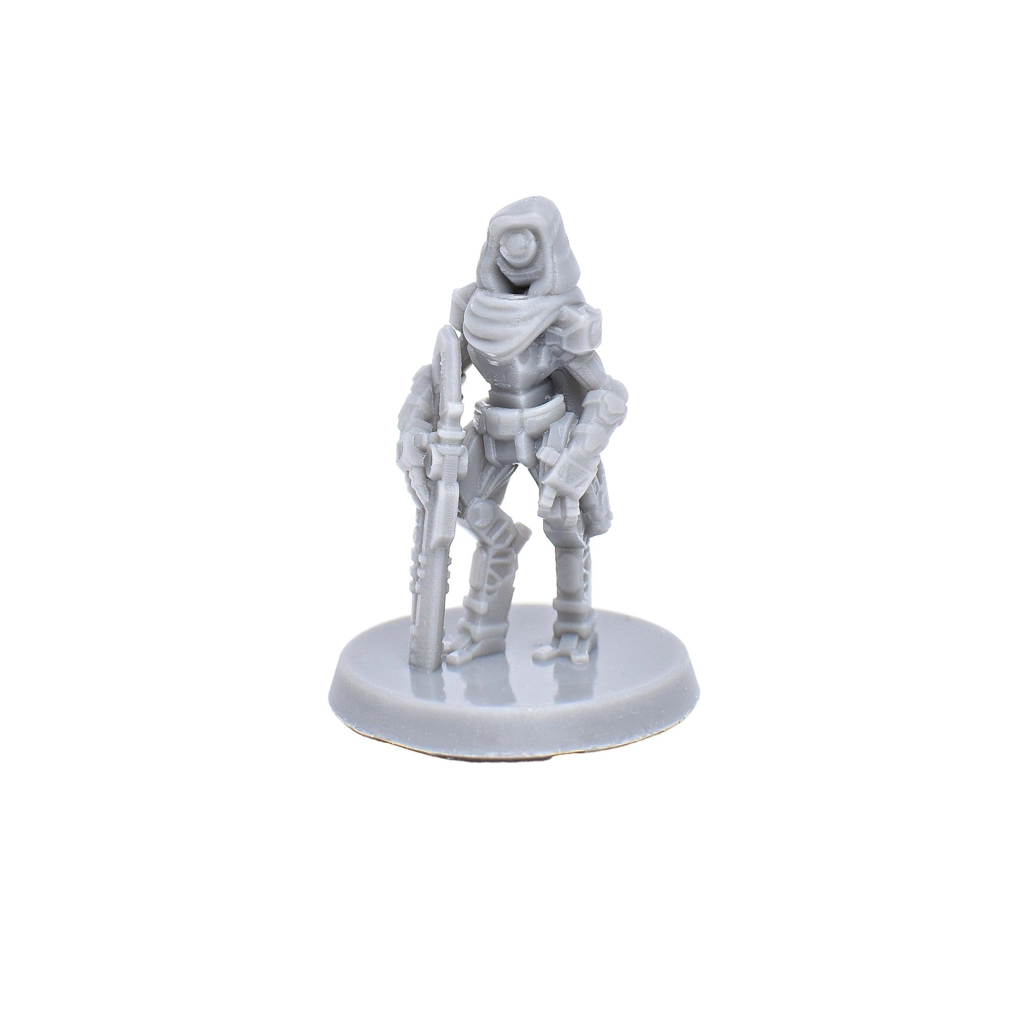 Miniature dnd figures Android Assassin 3D printed for tabletop wargames and  miniatures — GriffonCo Shoppe LLC