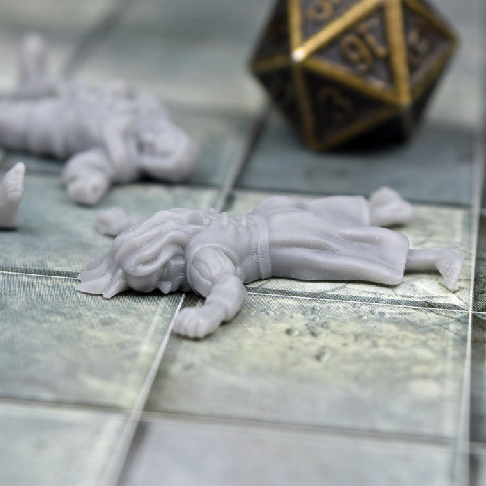 Miniature dnd figures Resin Brite Corpses 3D printed for tabletop wargames and miniatures-Miniature-Brite Minis- GriffonCo Shoppe