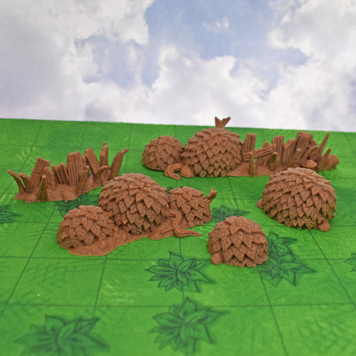 Tabletop wargaming terrain Bushes with Fences for dnd accessories-Scatter Terrain-Vae Victis- GriffonCo Shoppe