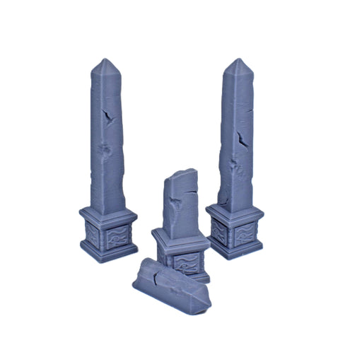 Tabletop wargaming terrain Egyptian Obelisks for dnd accessories-Scatter Terrain-EC3D- GriffonCo Shoppe