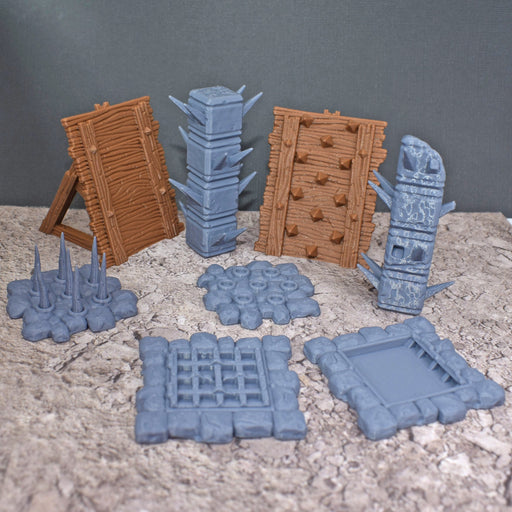 Tabletop wargaming terrain Gladiator Traps for dnd accessories-Scatter Terrain-Vae Victis- GriffonCo Shoppe