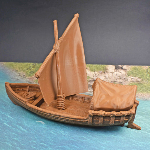 Tabletop wargaming terrain Skiff Boat for dnd accessories-Scatter Terrain-EC3D- GriffonCo Shoppe