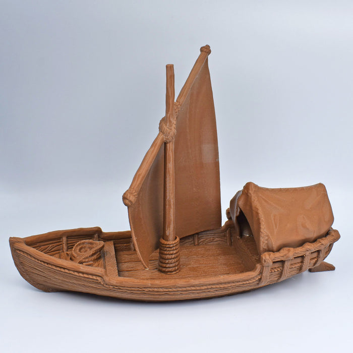 Tabletop wargaming terrain Skiff Boat for dnd accessories-Scatter Terrain-EC3D- GriffonCo Shoppe