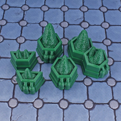 Tabletop wargaming terrain Spaceport Plants for dnd accessories-Scatter Terrain-Hayland Terrain- GriffonCo Shoppe