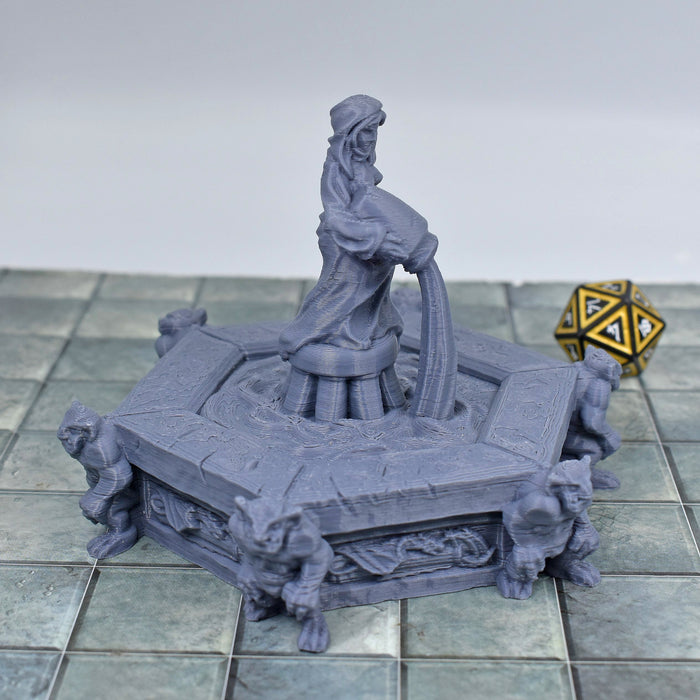 Tabletop wargaming terrain Village Fountain for dnd accessories-Scatter Terrain-Fat Dragon Games- GriffonCo Shoppe