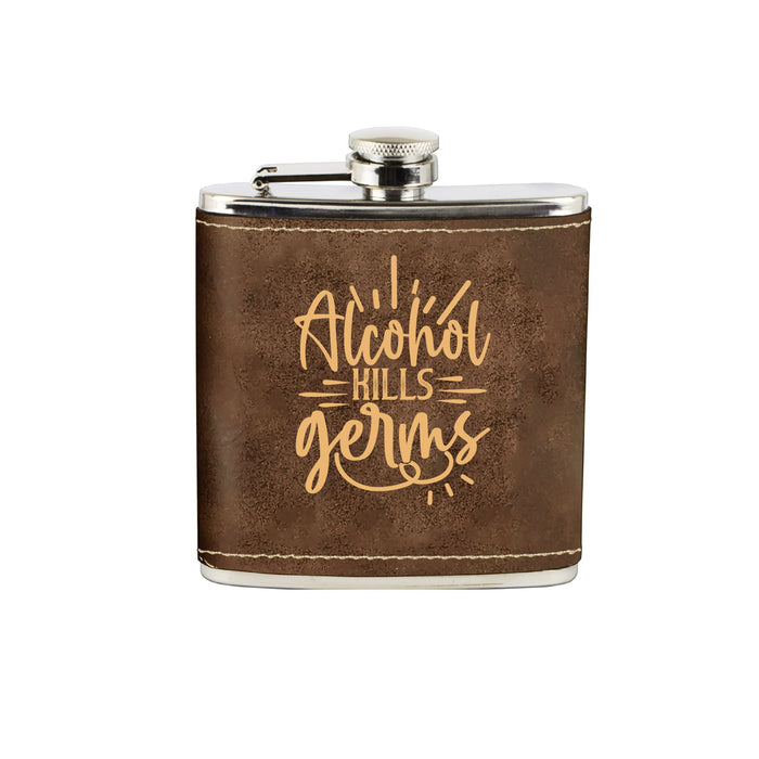 Alcohol Kills Germs Flask