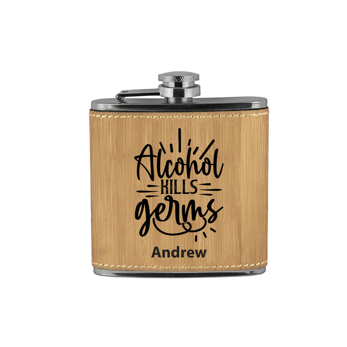 Alcohol Kills Germs Flask