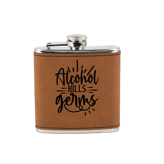 Alcohol Kills Germs Flask