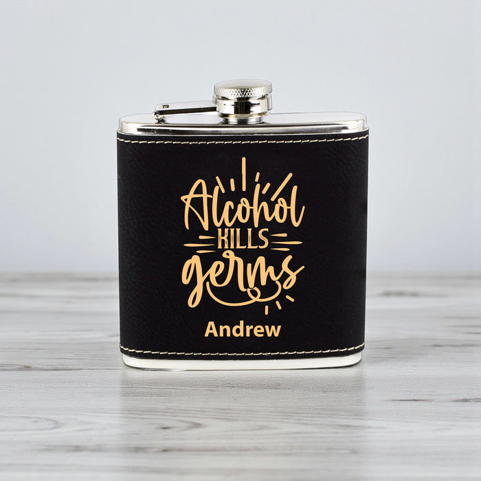 Alcohol Kills Germs Flask