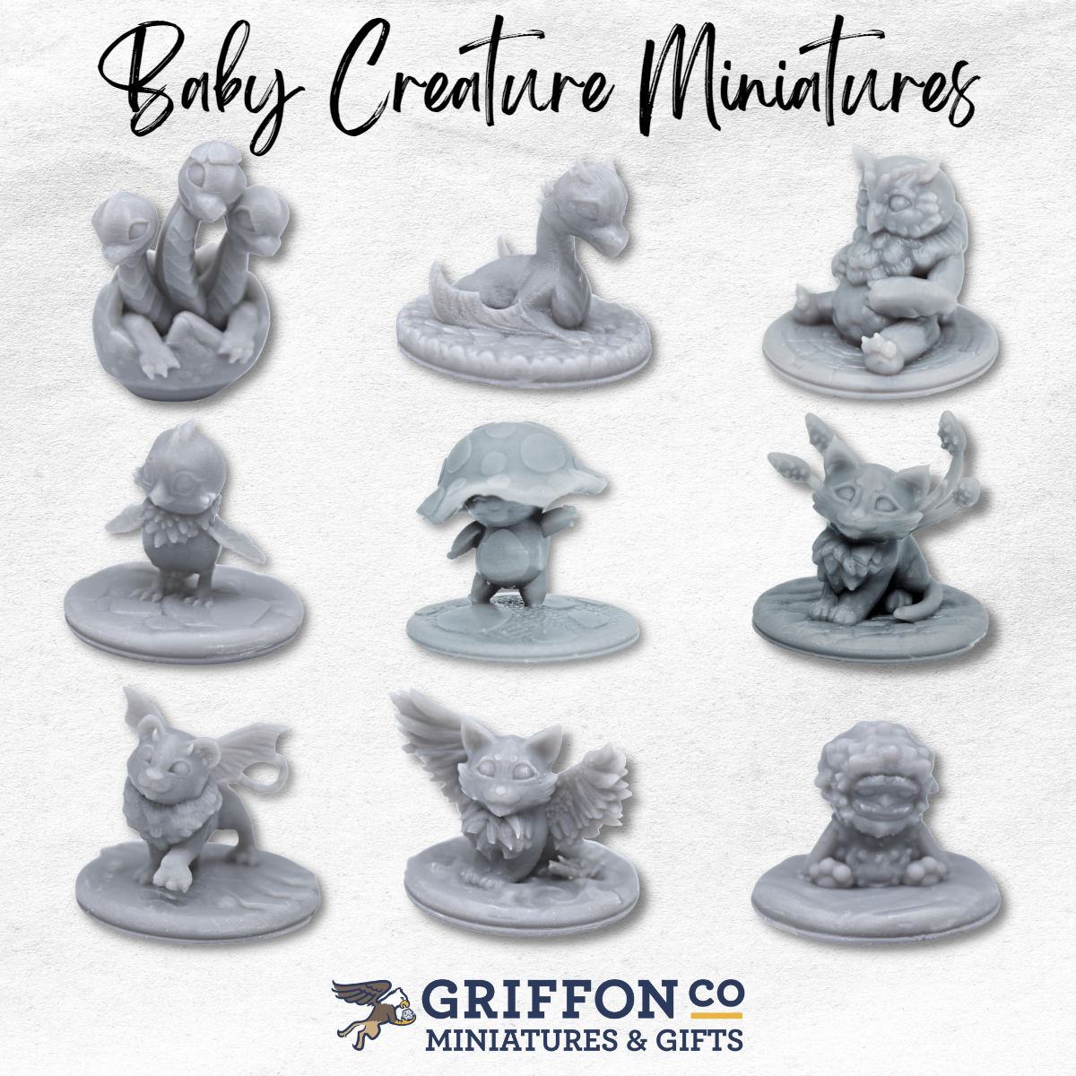 Resin Miniature - Baby Yeti for Dungeons and Dragons — GriffonCo Shoppe LLC