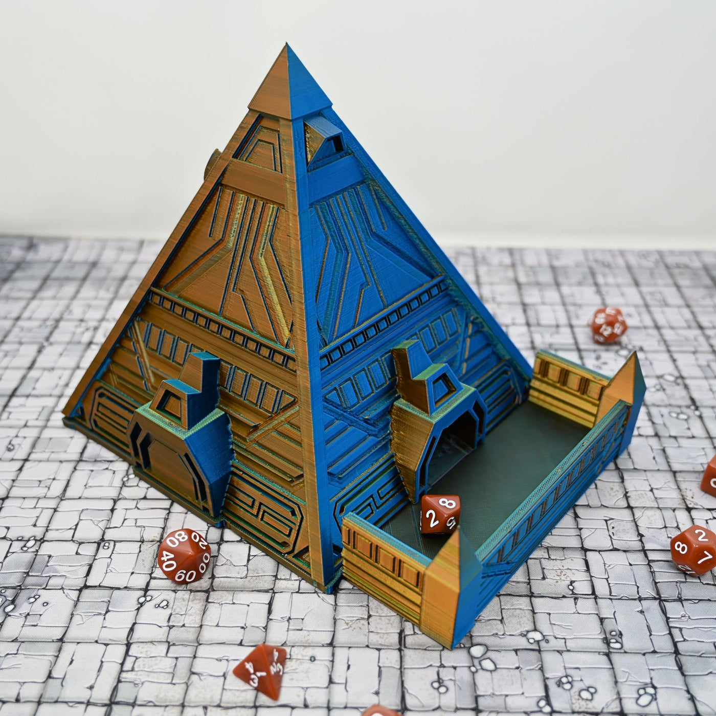 Pyramid Dice Tower for Tabletop Wargaming dnd Gifts and Game Room Decor ...
