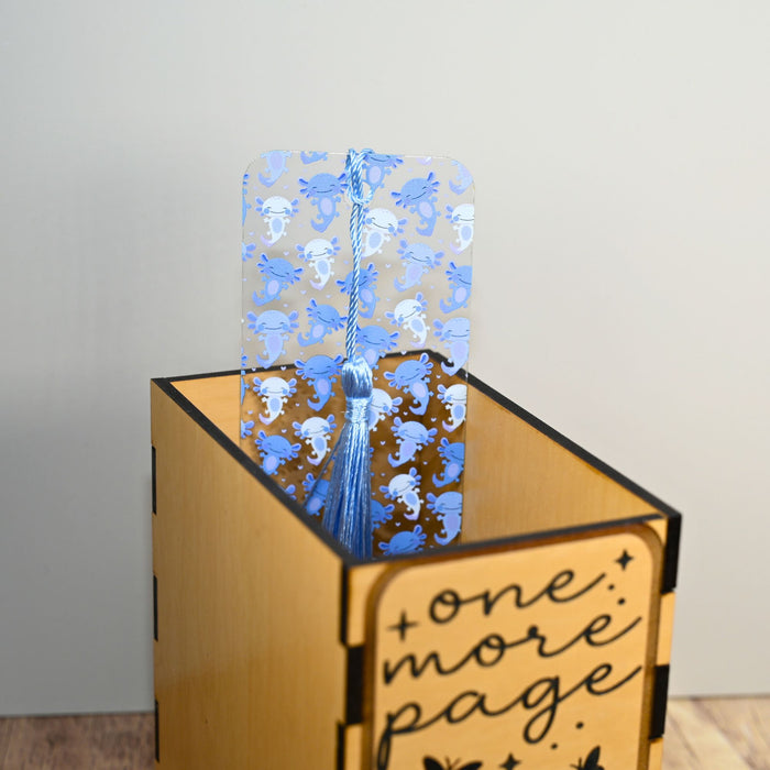 Blue Axolotl Bookmark