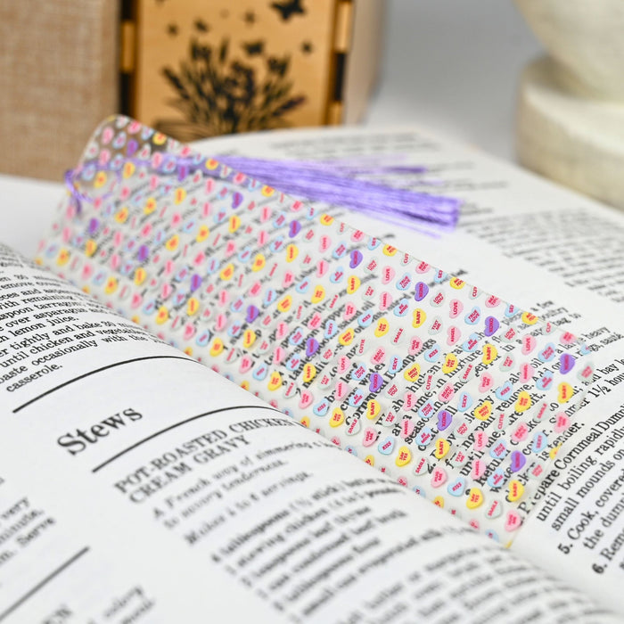 Candy Hearts Bookmark