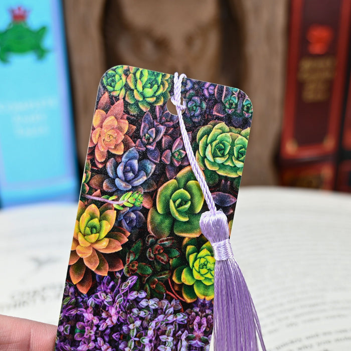 Colorful Succulent Bookmark