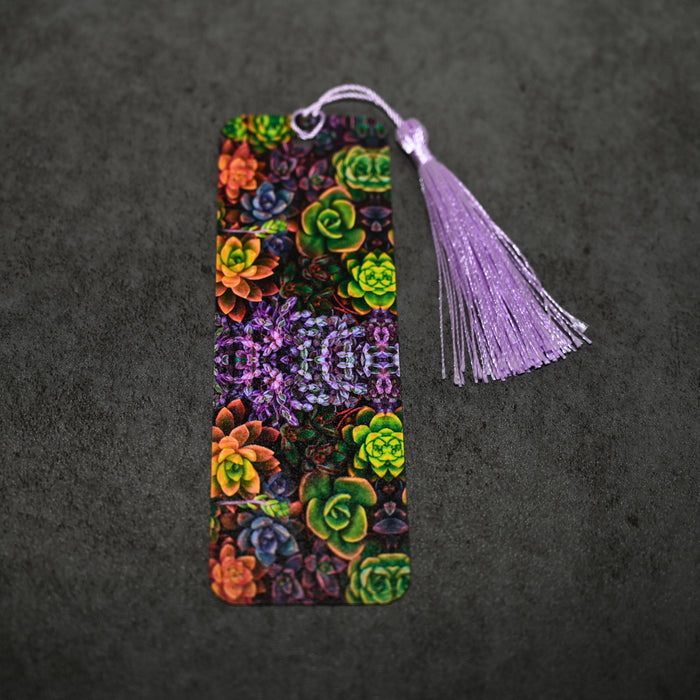 Colorful Succulent Bookmark