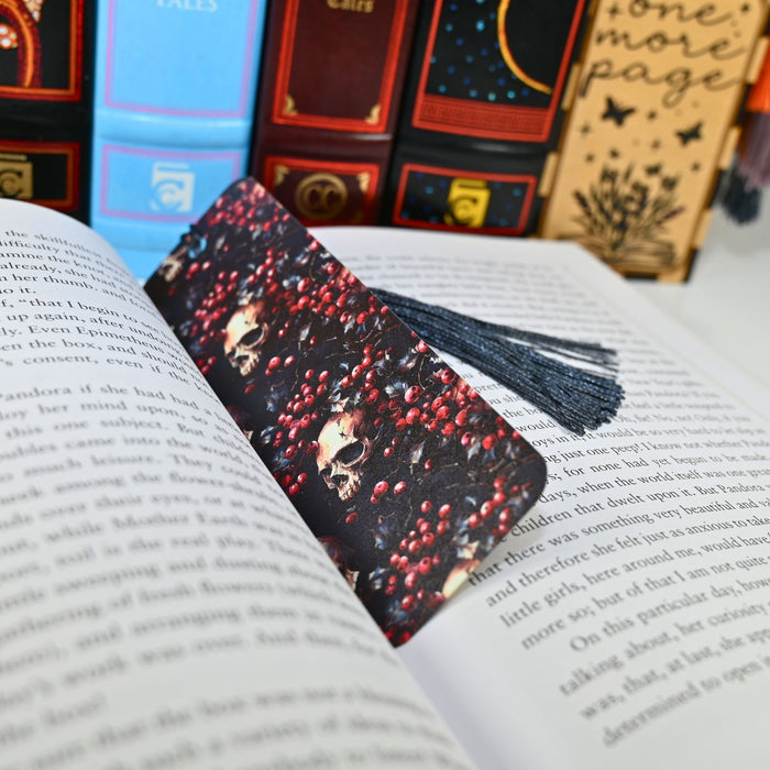 Mistletoe Skulls Bookmark