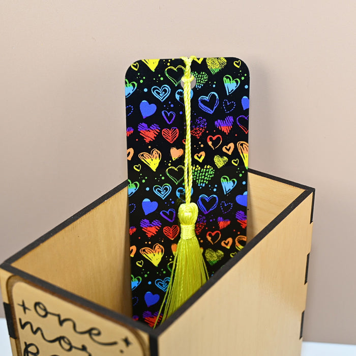 Crayon Hearts Bookmark