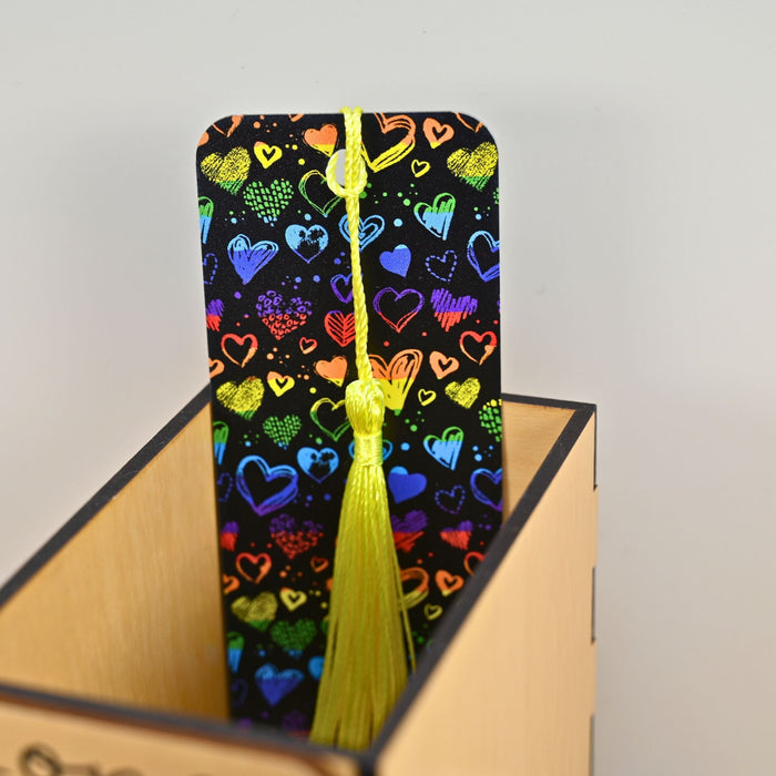 Crayon Hearts Bookmark
