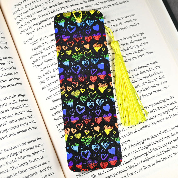 Crayon Hearts Bookmark