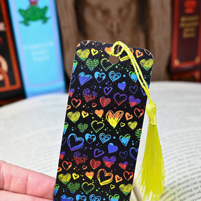 Crayon Hearts Bookmark