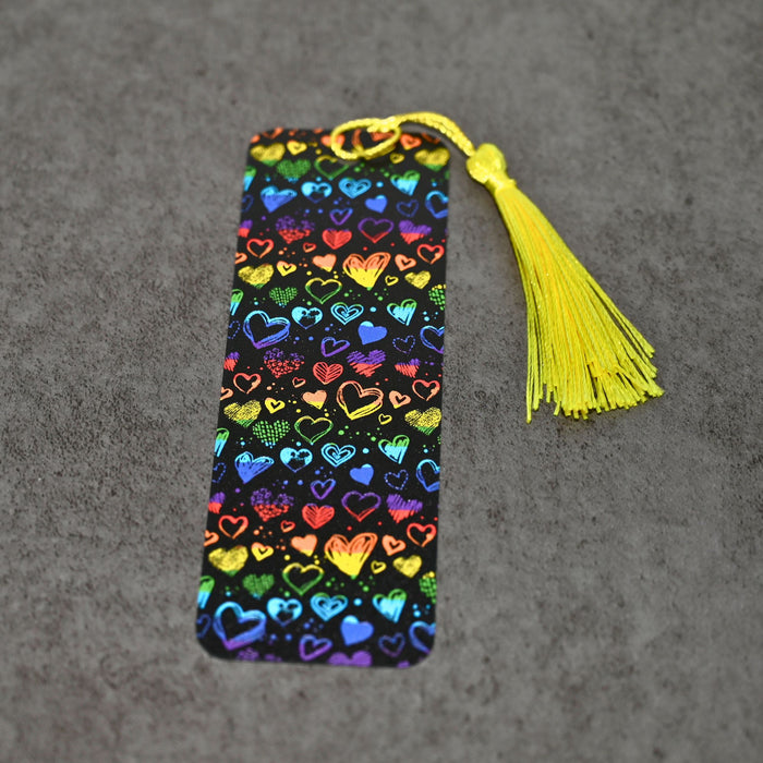 Crayon Hearts Bookmark