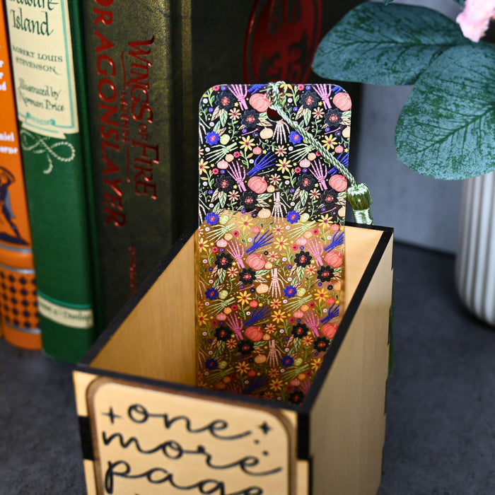 Floral Skeleton Hand Bookmark