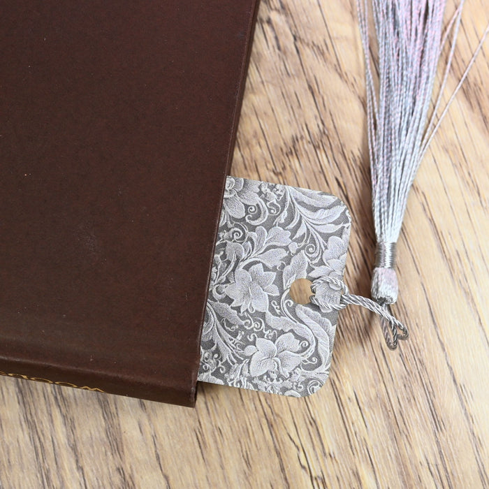 Gray Lace Bookmark